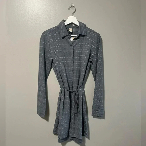 Roxy Crazy Whisper Long Sleeve Shirt Dress - Picture 3 of 12